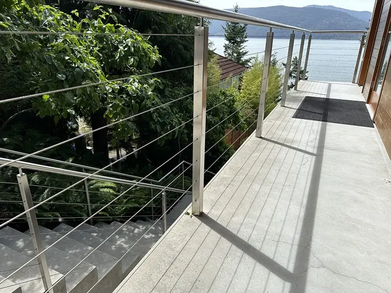cable railings on a balcony in vancouver